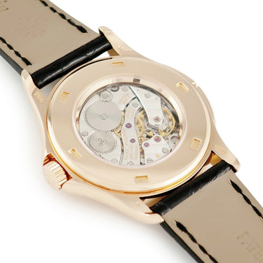 腕時計 パテックフィリップ PATEK PHILIPPE カラトラバ トラベルタイム 5134R-001 手巻き メンズ K18RG無垢 ホワイト 2タイムゾーン GMT