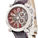 腕時計 セイコー SEIKO ガランテ スプリングドライブ クロノグラフ SBLA027 5R86-0AA0 自動巻き メンズ ボルドー×グレー GMT