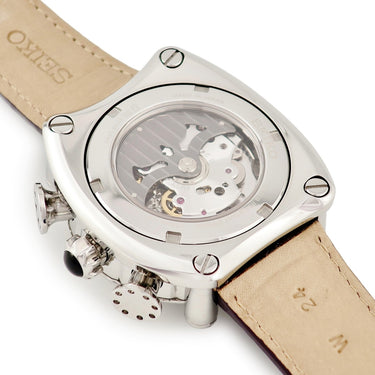 腕時計 セイコー SEIKO ガランテ スプリングドライブ クロノグラフ SBLA027 5R86-0AA0 自動巻き メンズ ボルドー×グレー GMT