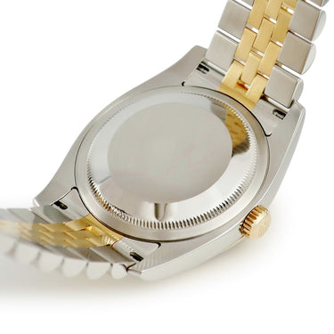 腕時計 ロレックス ROLEX デイトジャスト 36 116233 D番 自動巻き メンズ D番 K18YG×SS コンビ 彫りコンピューター ブラック