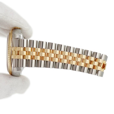 腕時計 ロレックス ROLEX デイトジャスト 36 116233 D番 自動巻き メンズ D番 K18YG×SS コンビ 彫りコンピューター ブラック