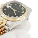 腕時計 ロレックス ROLEX デイトジャスト 36 116233 D番 自動巻き メンズ D番 K18YG×SS コンビ 彫りコンピューター ブラック