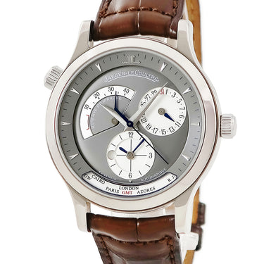 腕時計 ジャガールクルト JAEGER LECOULTRE マスター コントロール ジオグラフィーク 142.3.92 自動巻き メンズ K18WG 無垢 GMT デイ&ナイト