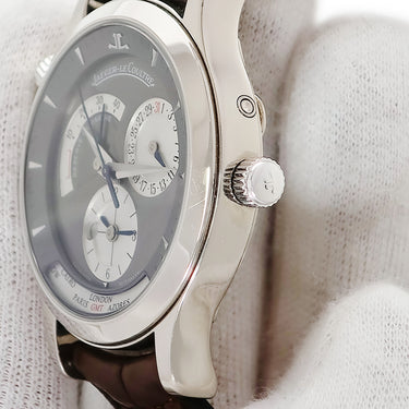腕時計 ジャガールクルト JAEGER LECOULTRE マスター コントロール ジオグラフィーク 142.3.92 自動巻き メンズ K18WG 無垢 GMT デイ&ナイト