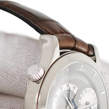 腕時計 ジャガールクルト JAEGER LECOULTRE マスター コントロール ジオグラフィーク 142.3.92 自動巻き メンズ K18WG 無垢 GMT デイ&ナイト