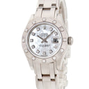 腕時計 ロレックス ROLEX デイトジャスト パールマスター 80319NG M番 自動巻き レディース M番 K18WG無垢 純正ダイヤ シェル