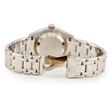 腕時計 ロレックス ROLEX デイトジャスト パールマスター 80319NG M番 自動巻き レディース M番 K18WG無垢 純正ダイヤ シェル