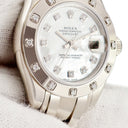 腕時計 ロレックス ROLEX デイトジャスト パールマスター 80319NG M番 自動巻き レディース M番 K18WG無垢 純正ダイヤ シェル