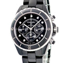 腕時計 シャネル CHANEL J12 クロノグラフ H2419 自動巻き メンズ 純正ダイヤ ブラック セラミック スモールセコンド