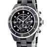 腕時計 シャネル CHANEL J12 クロノグラフ H2419 自動巻き メンズ 純正ダイヤ ブラック セラミック スモールセコンド