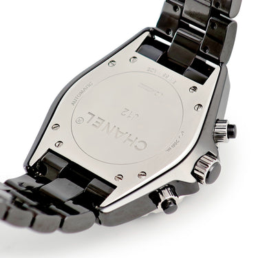 腕時計 シャネル CHANEL J12 クロノグラフ H2419 自動巻き メンズ 純正ダイヤ ブラック セラミック スモールセコンド