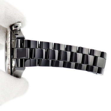 腕時計 シャネル CHANEL J12 クロノグラフ H2419 自動巻き メンズ 純正ダイヤ ブラック セラミック スモールセコンド