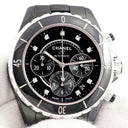 腕時計 シャネル CHANEL J12 クロノグラフ H2419 自動巻き メンズ 純正ダイヤ ブラック セラミック スモールセコンド