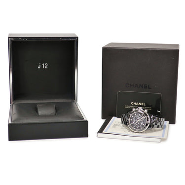 腕時計 シャネル CHANEL J12 クロノグラフ H2419 自動巻き メンズ 純正ダイヤ ブラック セラミック スモールセコンド