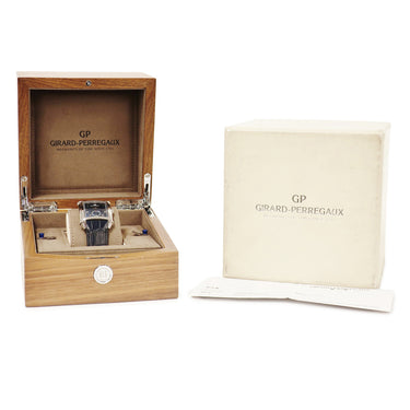 腕時計 ジラールペルゴ GIRARD PERREGAUX ヴィンテージ1945 XXL スモールセコンド 25880-11-421-BB4A 自動巻き メンズ ブルー アラビア