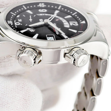腕時計 ジャガールクルト JAEGER LECOULTRE マスターコンプレッサー デュアルマティーク Q1738470 146.8.02 自動巻き メンズ ブラック デイト