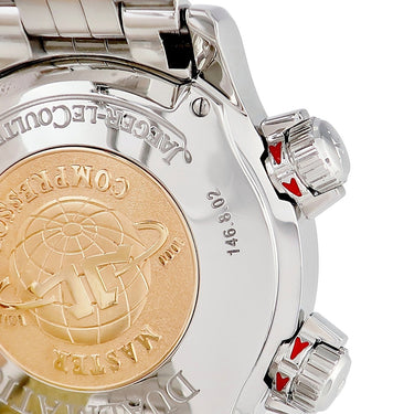 腕時計 ジャガールクルト JAEGER LECOULTRE マスターコンプレッサー デュアルマティーク Q1738470 146.8.02 自動巻き メンズ ブラック デイト