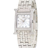 腕時計 エルメス HERMES Hウォッチ PM HH1.230 クオーツ レディース 純正ダイヤ ホワイト シェル H型ブレス スクエア