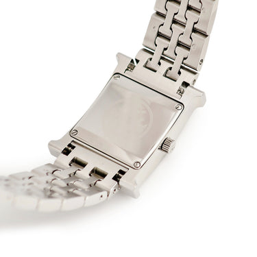 腕時計 エルメス HERMES Hウォッチ PM HH1.230 クオーツ レディース 純正ダイヤ ホワイト シェル H型ブレス スクエア