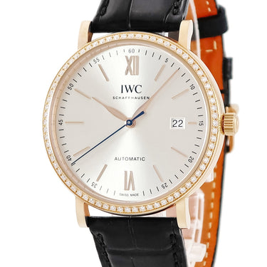 腕時計 IWC IWC ポートフィノ オートマティック IW356515 自動巻き メンズ K18RG無垢 純正ダイヤ ローマン バー デイト