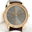 腕時計 ブルガリ BVLGARI ブルガリブルガリ 102505 BBP41GXTRO 手巻き メンズ K18PG無垢 グレー スモールセコンド