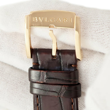 腕時計 ブルガリ BVLGARI ブルガリブルガリ 102505 BBP41GXTRO 手巻き メンズ K18PG無垢 グレー スモールセコンド