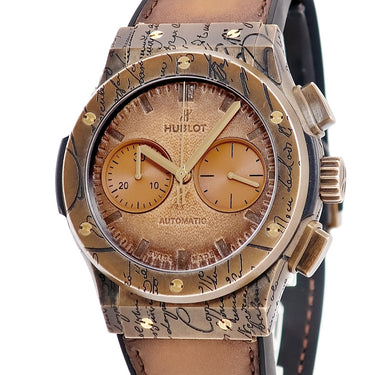 腕時計 ウブロ HUBLOT クラシック フュージョン クロノ ベルルッティ 521.BZ.05IG.VR.BER19 自動巻き メンズ コールドゴールド 限定