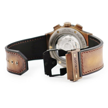 腕時計 ウブロ HUBLOT クラシック フュージョン クロノ ベルルッティ 521.BZ.05IG.VR.BER19 自動巻き メンズ コールドゴールド 限定