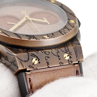 腕時計 ウブロ HUBLOT クラシック フュージョン クロノ ベルルッティ 521.BZ.05IG.VR.BER19 自動巻き メンズ コールドゴールド 限定