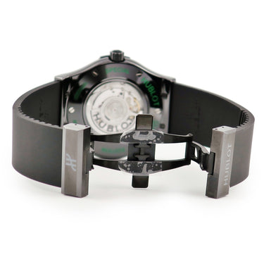 腕時計 ウブロ HUBLOT クラシックフュージョン ヨシダスペシャル 511.CM.5270.RX.MYOS 自動巻き メンズ 新品同様 純正ダイヤ 緑 限定