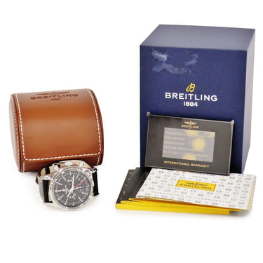 腕時計 ブライトリング BREITLING トランスオーシャン クロノグラフ GMT AB045112/BC67 AB0451 自動巻き メンズ ブラック 限定