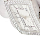 腕時計 ブシュロン BOUCHERON リフレ XL WA009213 自動巻き メンズ 純正ダイヤ デイト 角型 バー ローマン シルバー