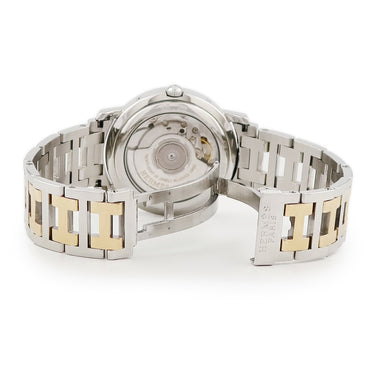 腕時計 エルメス HERMES クリッパー パワーリザーブ CL5.720 自動巻き メンズ GMT デュアルタイム デイト ホワイト アラビア