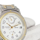 腕時計 エルメス HERMES クリッパー パワーリザーブ CL5.720 自動巻き メンズ GMT デュアルタイム デイト ホワイト アラビア