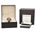腕時計 ブルガリ BVLGARI アルミニウム クロノグラフ AC38TA 自動巻き メンズ オレンジ ブラック デイト スモールセコンド