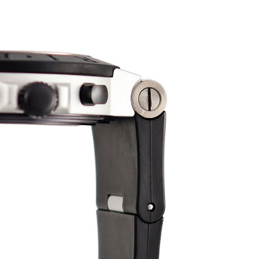 腕時計 ブルガリ BVLGARI アルミニウム クロノグラフ AC38TA 自動巻き メンズ オレンジ ブラック デイト スモールセコンド