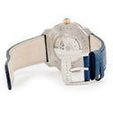 腕時計 ブルガリ BVLGARI オクト ローマ 103205 OCP41SG 自動巻き メンズ 新品同様 K18PG×SS コンビ ブルー デイト 八角形