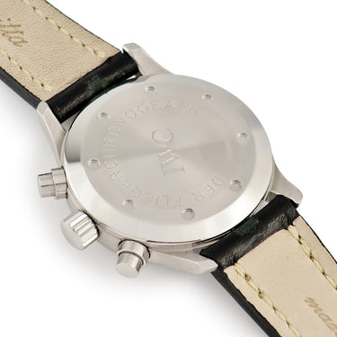 腕時計 IWC IWC シャフハウゼン フリーガー クロノグラフ IW374101 クオーツ メンズ ブラック パイロットウォッチ トリチウム