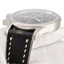 腕時計 IWC IWC シャフハウゼン フリーガー クロノグラフ IW374101 クオーツ メンズ ブラック パイロットウォッチ トリチウム