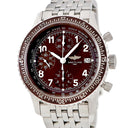 腕時計 ブライトリング BREITLING アヴィアスター A13024 自動巻き メンズ ブラウン デイト スモールセコンド クロノグラフ