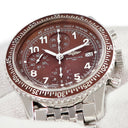 腕時計 ブライトリング BREITLING アヴィアスター A13024 自動巻き メンズ ブラウン デイト スモールセコンド クロノグラフ