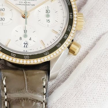 腕時計 オメガ OMEGA スピードマスター クロノグラフ 38mm 324.28.38.50.02.001 自動巻き メンズ K18YG×SS コンビ 純正ダイヤ