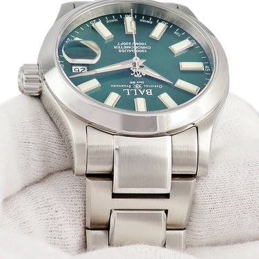 腕時計 ボールウォッチ BALL WATCH エンジニア マーベライト クロノメーター 36 NL9616C-S2CJ-GR 自動巻き メンズ グリーン デイト