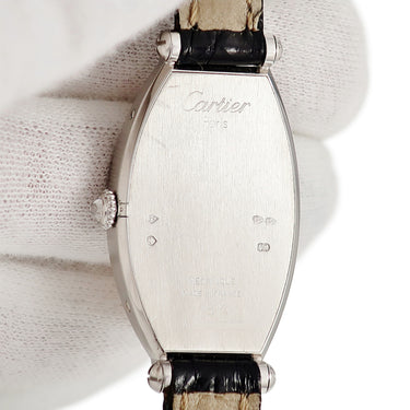 腕時計 カルティエ Cartier トノー SM WA502051 手巻き レディース K18WG無垢 純正ダイヤ ギョウシェ ヴィンテージ