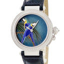 腕時計 カルティエ Cartier パシャ 42 WJ124006 自動巻き メンズ K18WG無垢 純正ダイヤ クロワゾネ ラウンド 限定