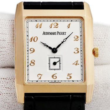 腕時計 オーデマピゲ AUDEMARS PIGUET ディフォルマ BR4835/002 手巻き メンズ K18RG無垢 アラビア スモセコ スクエア アンティーク