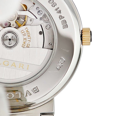 腕時計 ブルガリ BVLGARI ブルガリブルガリ ソロテンポ 102930 BBP41SG 自動巻き メンズ K18PG×SS コンビ デイト ブラック