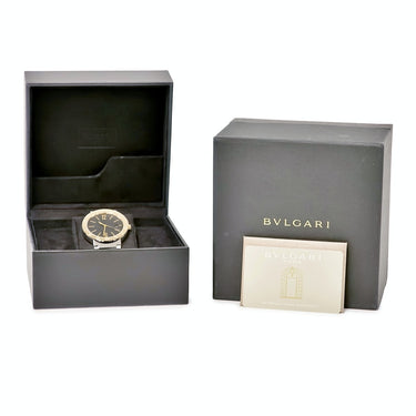 腕時計 ブルガリ BVLGARI ブルガリブルガリ ソロテンポ 102930 BBP41SG 自動巻き メンズ K18PG×SS コンビ デイト ブラック