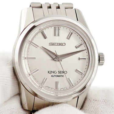 腕時計 セイコー SEIKO キングセイコー SDKS003 6R31-00D0 自動巻き メンズ KSK シルバー バー ライターカット