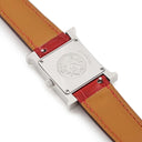 腕時計 エルメス HERMES Hウォッチ PM HH1.210a クオーツ レディース H型 ホワイト アラビア スクエア 純正ダイヤ スモールモデル